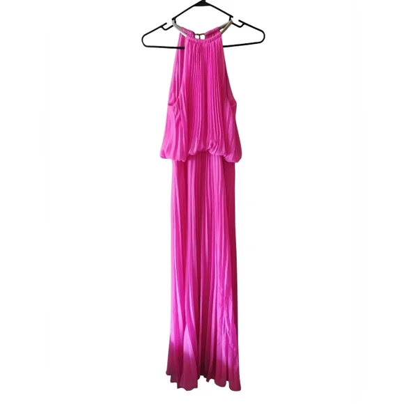 strapless open back dress Makena Halter Maxi Dress